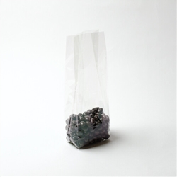 3.5 x 2.25 x 9.75 Biodegradeable Cello Bag Side Gusseted Light Gauge Qty 100/cs| Prism Pak