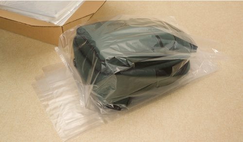 Gusseted Poly Bags in a Case