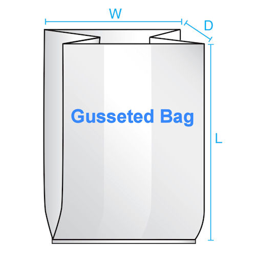 Bauxko 10 x 8 x 24 Gusseted Poly Bags Case of 500 xPB1730-Case 3 Mil 