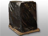 51 X 49 X 73 Black Low Density Polyethylene Pallet Cover with UVI Additive 3 mil /RL| Prism Pak
