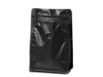 12 oz Black Coffee Bags with Degassing Valve, 25 pack| Prism Pak