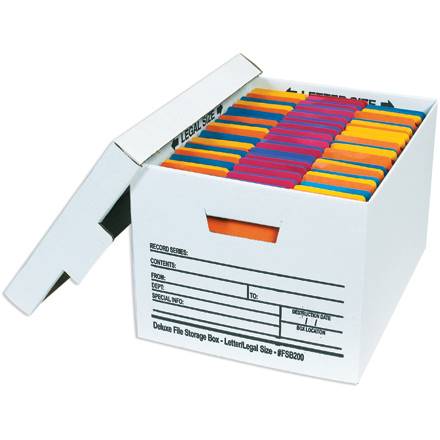 24 x 12 x 10" Deluxe File Storage Boxes| Prism Pak