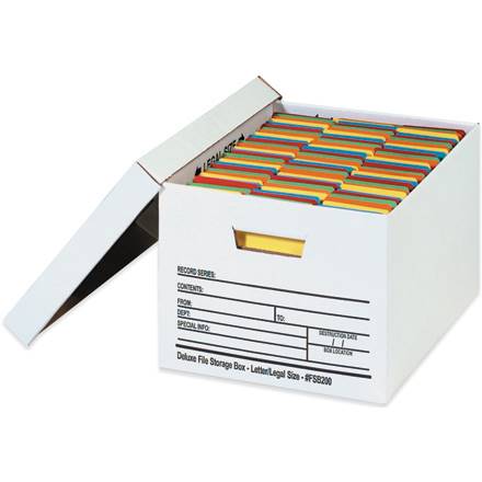 15 x 12 x 10" Auto-Lock Bottom File Storage Boxes| Prism Pak