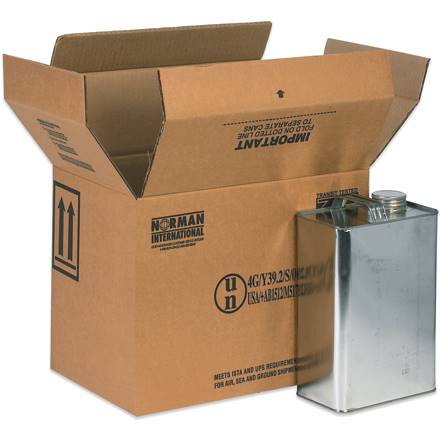13 3/4 x 9 x 10 3/8" 4 - 1 Gallon F-Style Boxes| Prism Pak