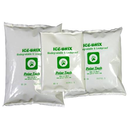6 x 6 x 1" - 12 oz. Ice-BrixÃ‚Â® Biodegradable Packs| Prism Pak