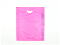12 X 3 X 18 Magenta High Density Polyethylene Merchandise Bag with Die Cut Handle 0.7 mil 500/cs| Prism Pak