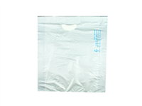 12 X 3 X 18 Silver High Density Polyethylene Merchandise Bag with Die Cut Handle 0.7 mil 500/cs| Prism Pak