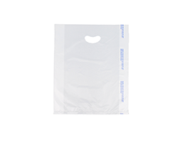 12 X 3 X 18 White High Density Polyethylene Merchandise Bag with Die Cut Handle 0.7 mil 500/cs| Prism Pak