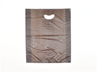 16 X 4 X 24 Chocolate High Density Polyethylene Merchandise Bag with Die Cut Handle 0.7 mil 500/cs| Prism Pak