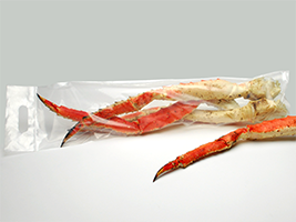7 X 25 Crab Leg Zipper Bag with Die Cut Handle 4 mil 250/cs| Prism Pak