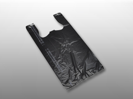 11 1/2 X 6 1/2 X 21 1/2 Economy Snap-Eze T-shirt Bag Plain (black) 0.55 mil 1,000/cs| Prism Pak