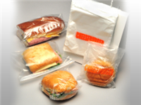 5 1/4 X 8 + 1 1/2 FB Saddle Pack Printed Hot Dog Bag 0.5 mil 2,000/cs| Prism Pak