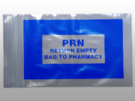 Blue PRN Bag - Seal Top Reclosable 5 X 8 2 mil 1,000/cs| Prism Pak