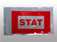 Red "STAT" Bag - Seal Top Reclosable 4 X 6 2 mil 1,000/cs| Prism Pak