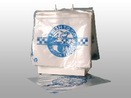 10 1/2 X 8 Slide Seal Saddle Pack Deli Bag -- Printed "Fresh to Go" One Color 2 mil 500/cs| Prism Pak