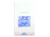 11 X 19 + 4 BG + 1 1/2 LP Printed 8 lb. Ice Bag on Header -- use with Ice Bagger 1.25 mil 1,000/cs| Prism Pak