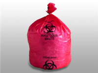 2 gal. Red Infectious Waste Liner Linear Low Density| Prism Pak