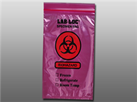 Red Tint Reclosable 3-Wall Specimen Transfer Bag (Biohazard) 6 X 9 2 mil 1,000/cs| Prism Pak