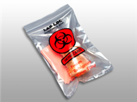 Reclosable 3-Wall Specimen Transfer Bag (Biohazard) 6 X 10 2 mil 1,000/cs| Prism Pak