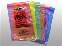 Blue Tint Reclosable 2-Wall Specimen Transfer Bag (Biohazard) 12 X 15 2 mil 1,000/cs| Prism Pak