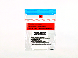 Specimen Bags Lab Seal Tamper-Evident with Removable Biohazard Symbol and Absorbent Pad| Prism Pak