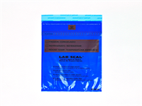 Specimen Bags Lab SealÃ‚Â®Tamper-Evident with Removable Biohazard Symbol - Blue Tint| Prism Pak