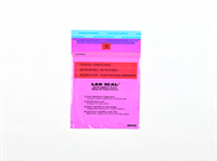 Specimen Bags Lab Seal Tamper-Evident with Removable Biohazard Symbol - Purple Tint| Prism Pak