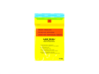 Specimen Bags Lab Seal Tamper-Evident with Removable Biohazard Symbol - Yellow Tint| Prism Pak