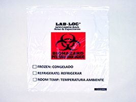 Specimen Bags White Opaque Lab Loc Specimen Bags - Large Size| Prism Pak