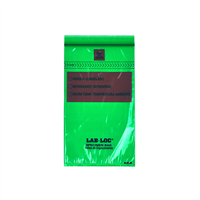 Lab-LocÃ‚Â® Specimen Bags with Removable Biohazard Symbol - Green Tint 6 X 9 1.75 mil 1,000/cs| Prism Pak