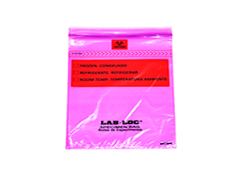 Lab-LocÃ‚Â® Specimen Bags with Removable Biohazard Symbol - Purple Tint 6 X 9 1.75 mil 1,000/cs| Prism Pak
