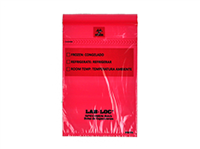 Lab-LocÃ‚Â® Specimen Bags with Removable Biohazard Symbol - Red Tint 6 X 9 1.75 mil 1,000/cs| Prism Pak