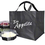 Non-Woven Polypropylene Bag -- Catering and Take Out  14 X 12 X 12 + 12 BG100/cs| Prism Pak