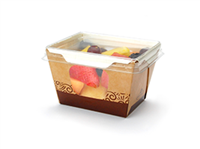 #READYFresh Kraft Container with Clear Side Windows (Small)| Prism Pak