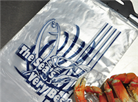 9 X 15 + 2 LP Low Density Printed Seafood Bag 1 mil 1,000/cs| Prism Pak